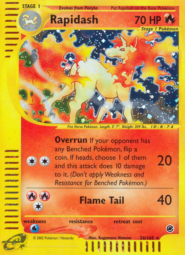 Rapidash (26/165) [Expedition: Base Set] | Total Play