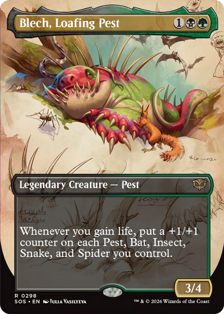 Blech, Loafing Pest (Borderless) [Secrets of Strixhaven] | Total Play