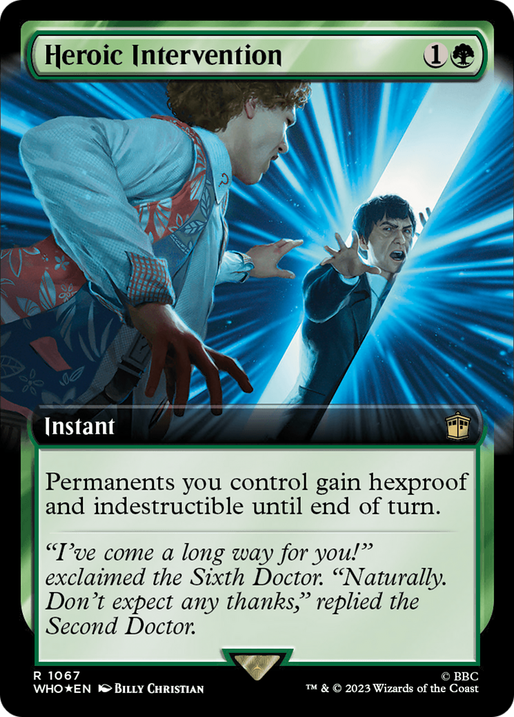 Heroic Intervention (Extended Art) (Surge Foil) [Doctor Who] | Total Play