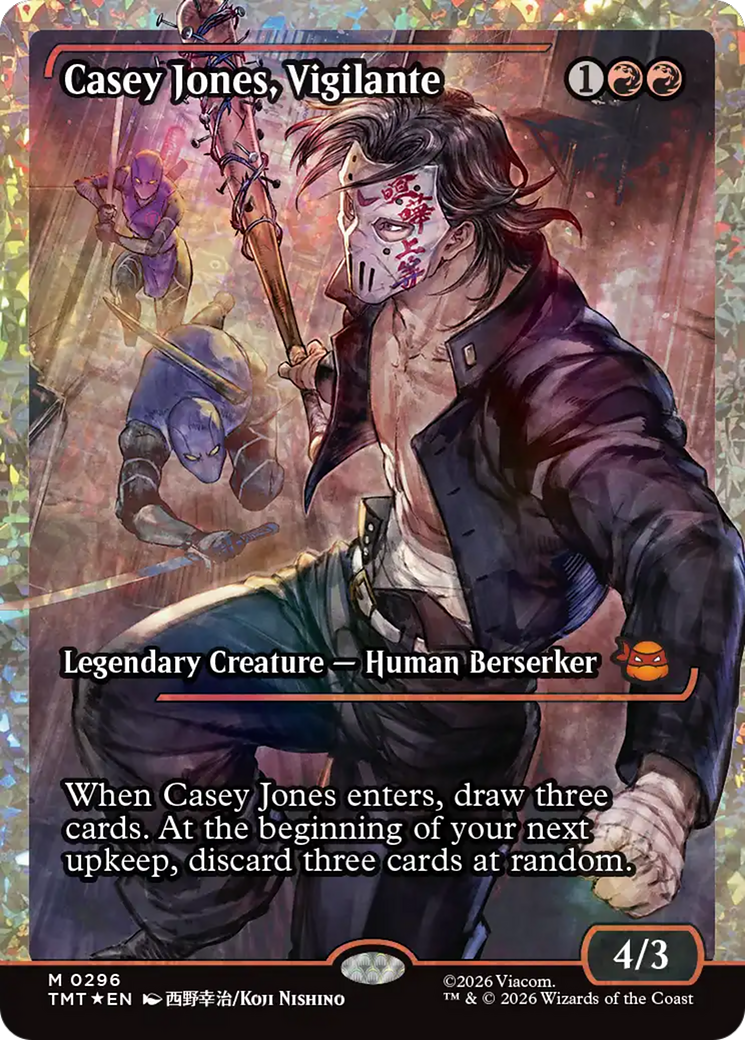 Casey Jones, Vigilante (0296) (Showcase) (Fracture Foil) [Teenage Mutant Ninja Turtles] | Total Play