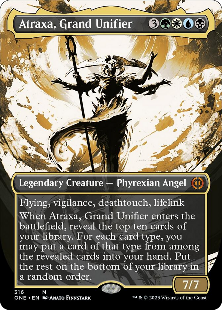 Atraxa, Grand Unifier (Borderless Ichor) [Phyrexia: All Will Be One] | Total Play