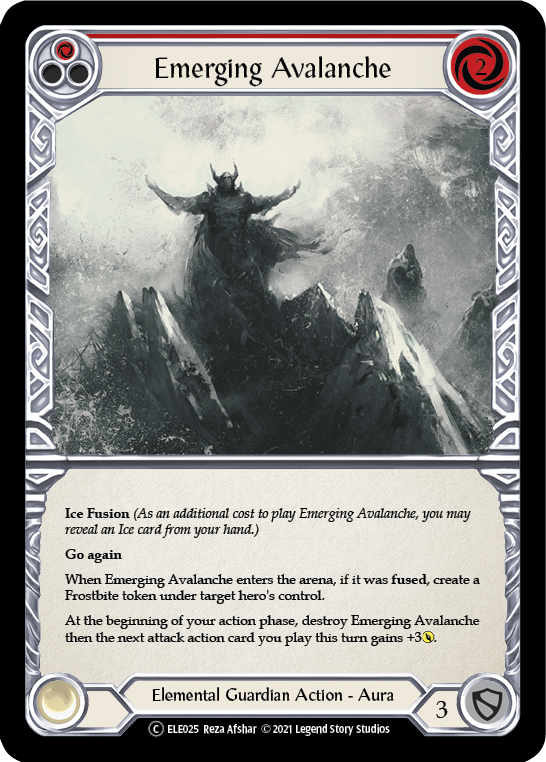 Emerging Avalanche (Red) [U-ELE025] (Tales of Aria Unlimited)  Unlimited Normal | Total Play