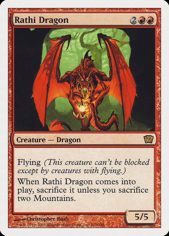 Rathi Dragon (9th Edition) [Oversize Cards] | Total Play