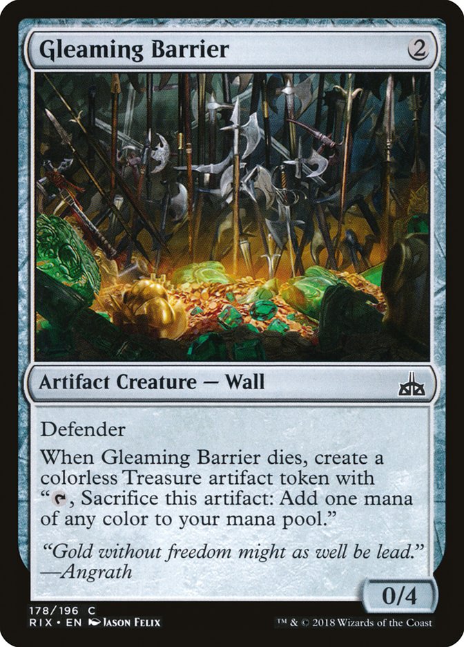 Gleaming Barrier [Rivals of Ixalan] | Total Play