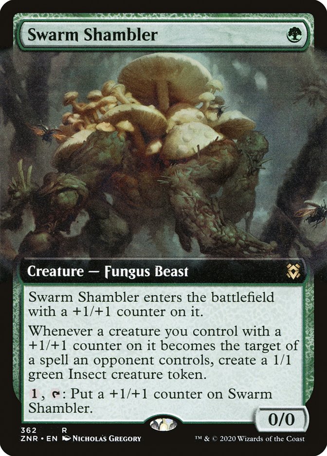 Swarm Shambler (Extended Art) [Zendikar Rising] | Total Play