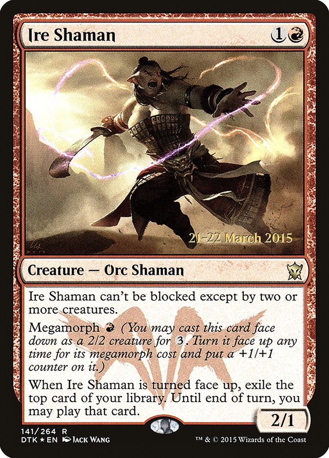 Ire Shaman [Dragons of Tarkir Prerelease Promos] | Total Play