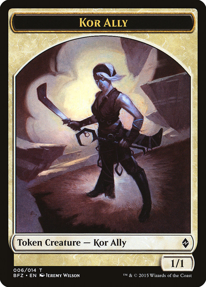 Kor Ally Token [Battle for Zendikar Tokens] | Total Play