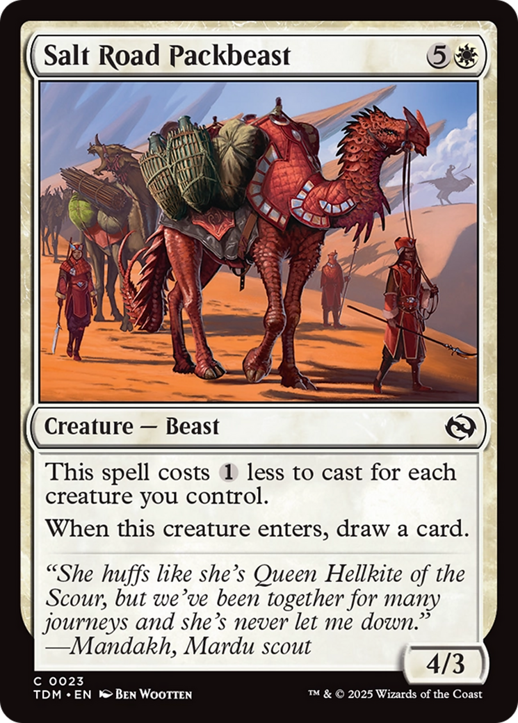 Salt Road Packbeast [Tarkir: Dragonstorm] | Total Play