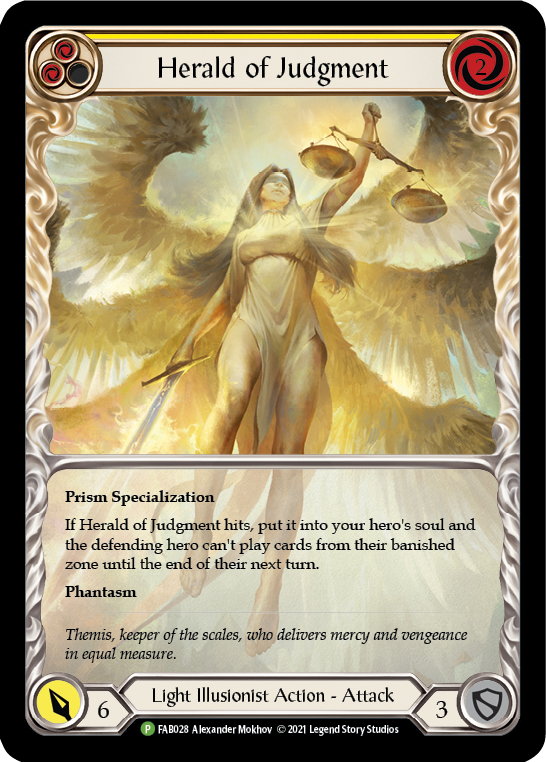 Herald of Judgment [FAB028] (Promo)  Rainbow Foil | Total Play