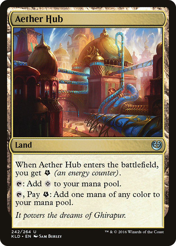 Aether Hub (Ripple Foil) [Modern Horizons 3 Commander] | Total Play