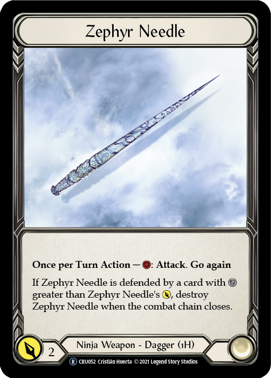 Zephyr Needle [U-CRU052] (Crucible of War Unlimited)  Unlimited Normal | Total Play