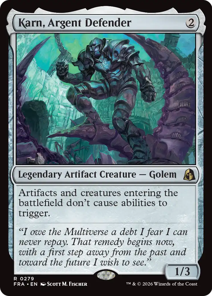 Karn, Argent Defender [Reality Fracture] | Total Play