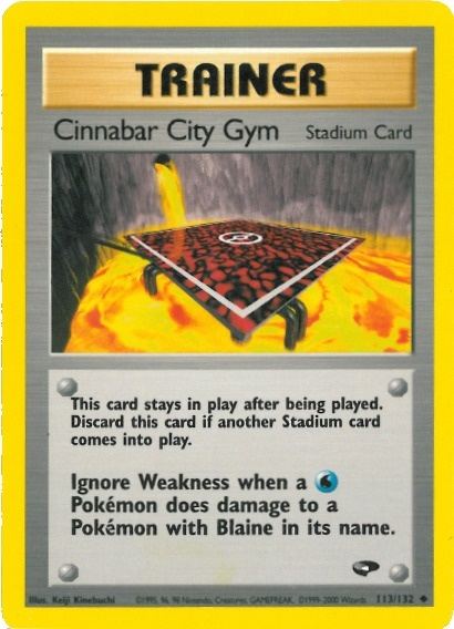 Cinnabar City Gym (113/132) [Gym Challenge Unlimited] | Total Play