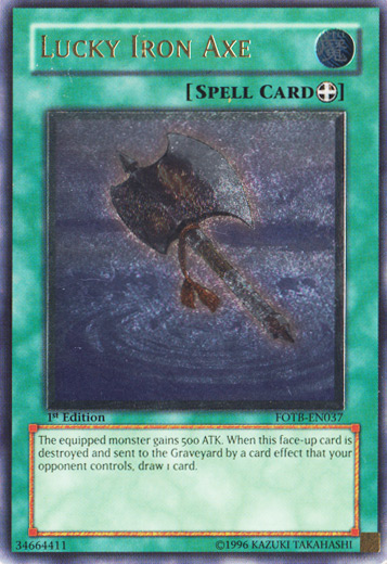 Lucky Iron Axe [FOTB-EN037] Ultimate Rare | Total Play