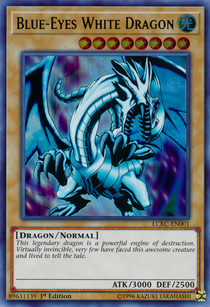 Blue-Eyes White Dragon (Version 1) [LCKC-EN001] Ultra Rare | Total Play