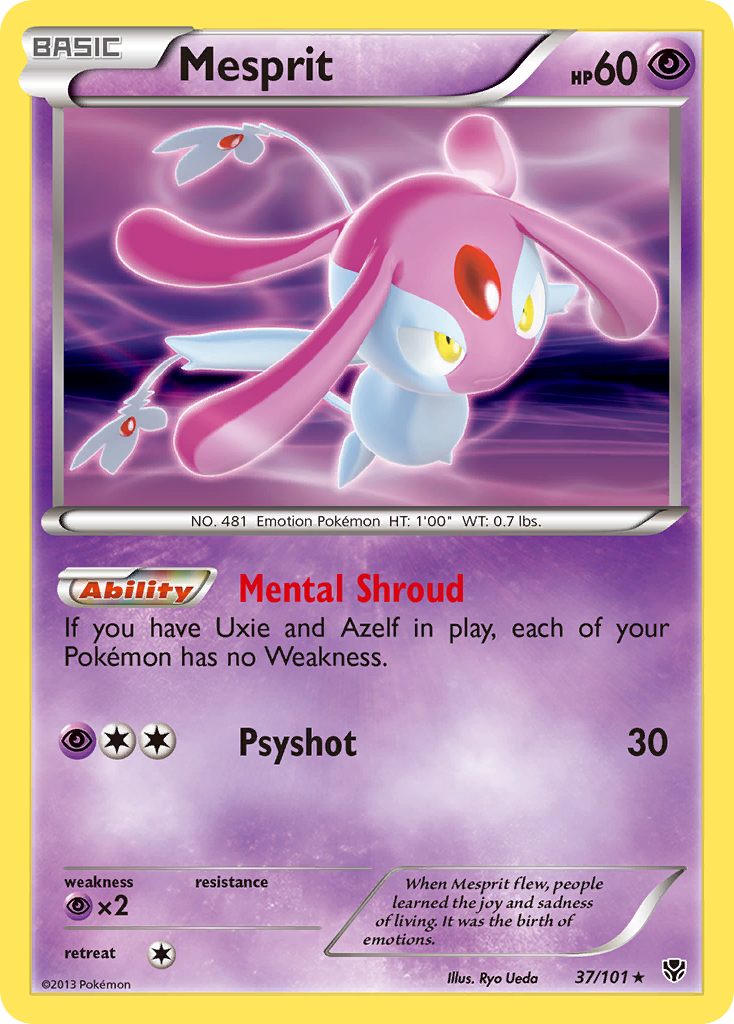 Mesprit (37/101) [Black & White: Plasma Blast] | Total Play