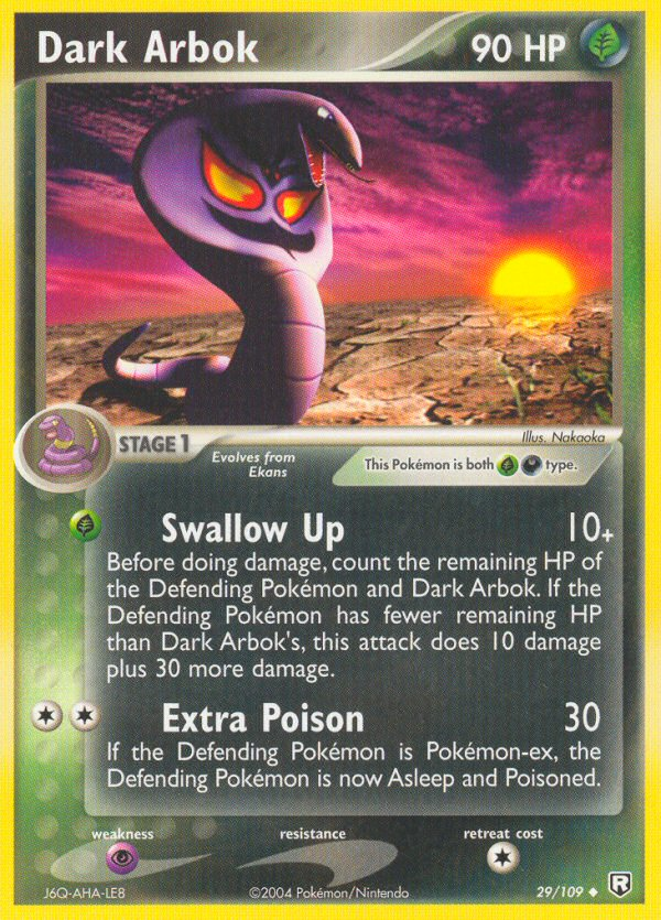 Dark Arbok (29/109) [EX: Team Rocket Returns] | Total Play