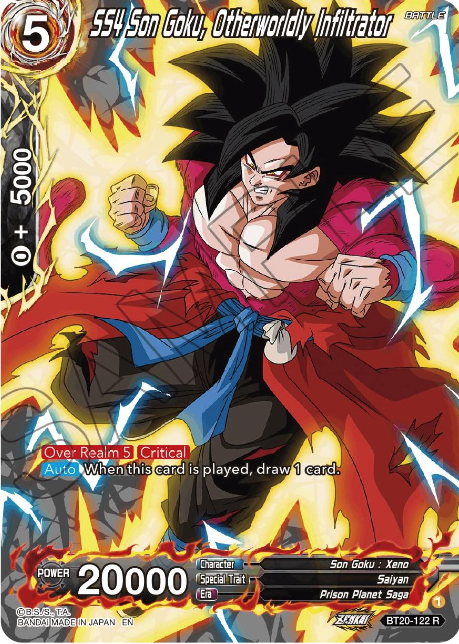 SS4 Son Goku, Otherworldly Infiltrator (Silver Foil) (BT20-122) [Power Absorbed] | Total Play
