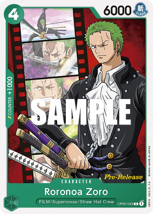 Roronoa Zoro [Paramount War Pre-Release Cards] | Total Play