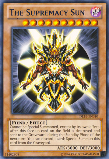 The Supremacy Sun (Blue) [DL16-EN010] Rare | Total Play