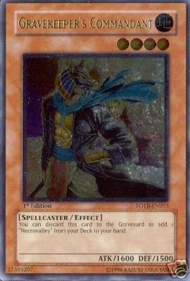 Gravekeeper's Commandant [FOTB-EN015] Ultimate Rare | Total Play