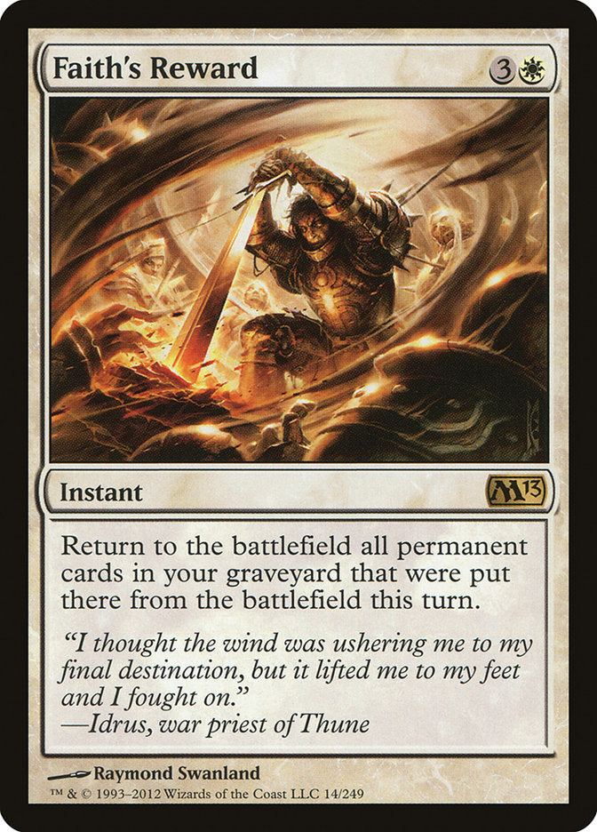 Faith's Reward [Magic 2013] | Total Play