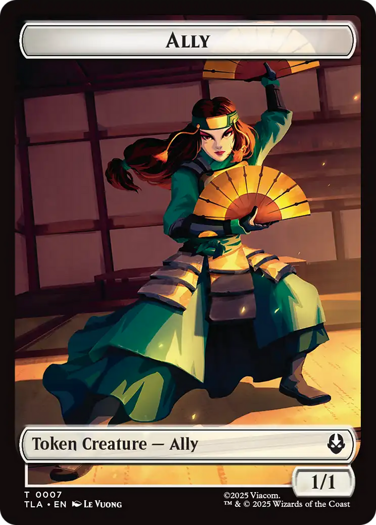 Food (0020) // Ally (0007) Double-Sided Token [Avatar: The Last Airbender Tokens] | Total Play