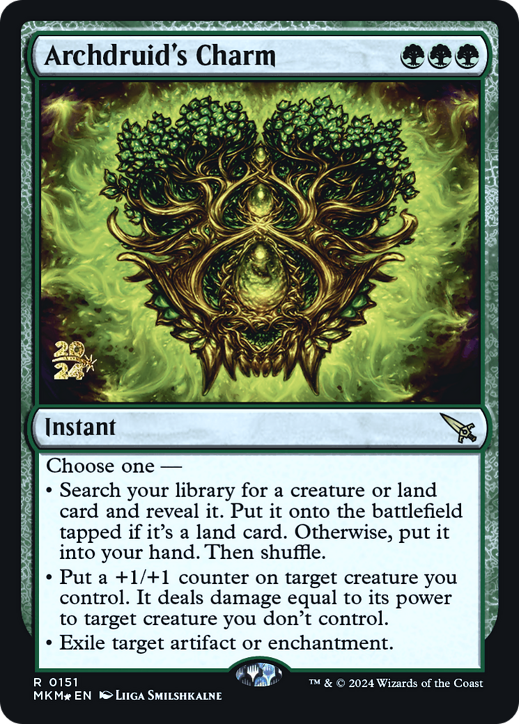 Archdruid's Charm [Murders at Karlov Manor Prerelease Promos] | Total Play