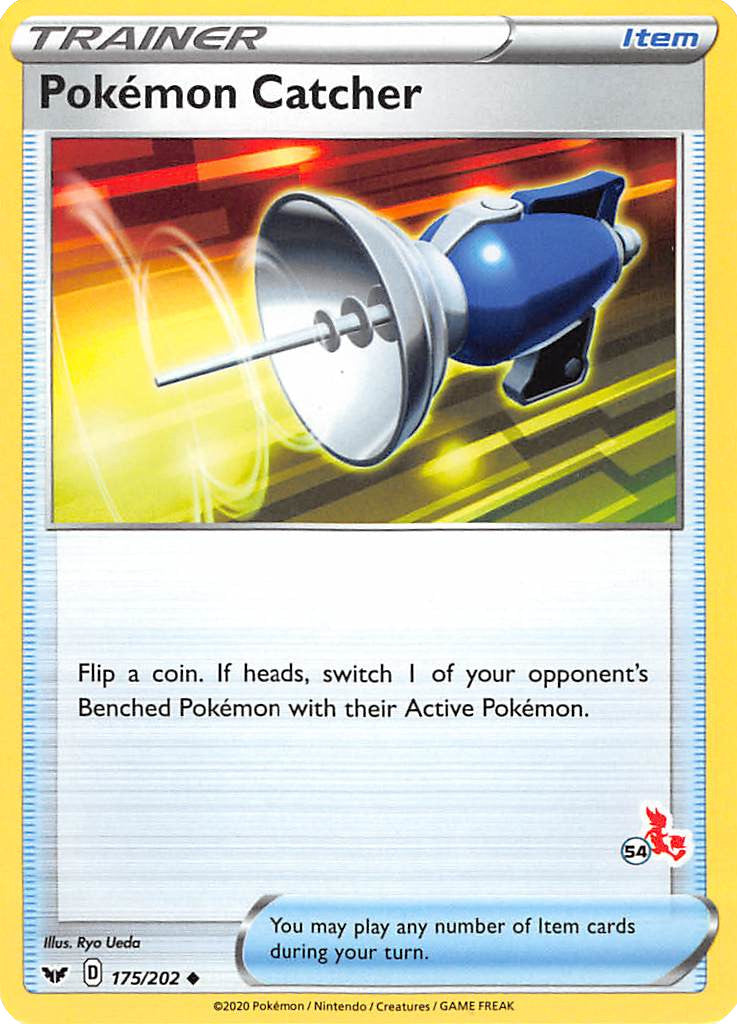 Pokemon Catcher (175/202) (Cinderace Stamp #54) [Battle Academy 2022] | Total Play