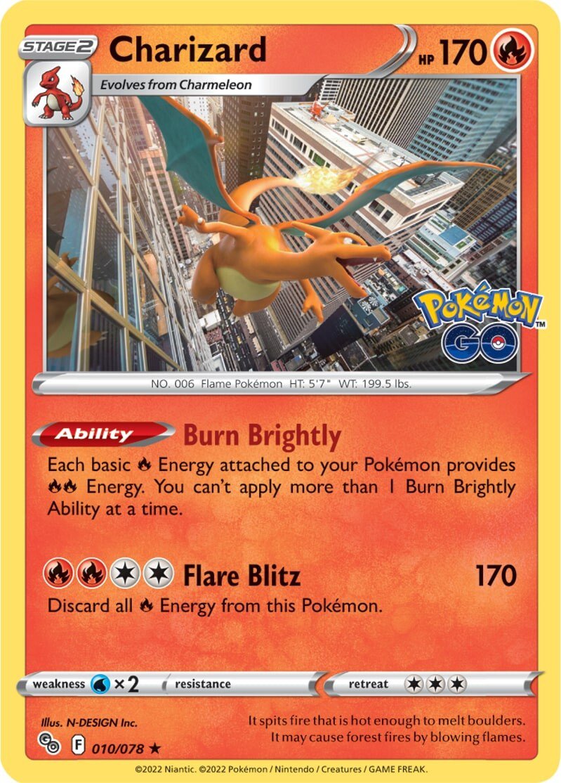 Charizard (010/078) [Pokémon GO] | Total Play