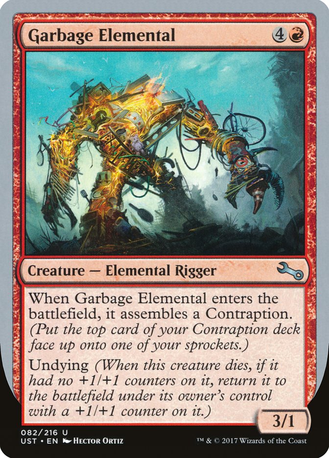 Garbage Elemental (3/1 Creature) [Unstable] | Total Play