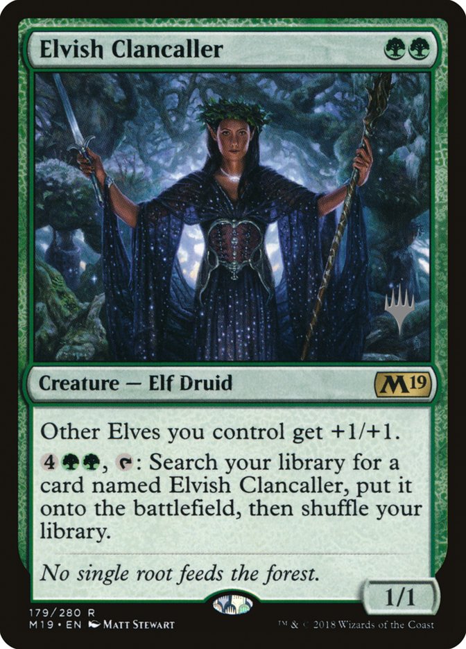 Elvish Clancaller (Promo Pack) [Core Set 2019 Promos] | Total Play