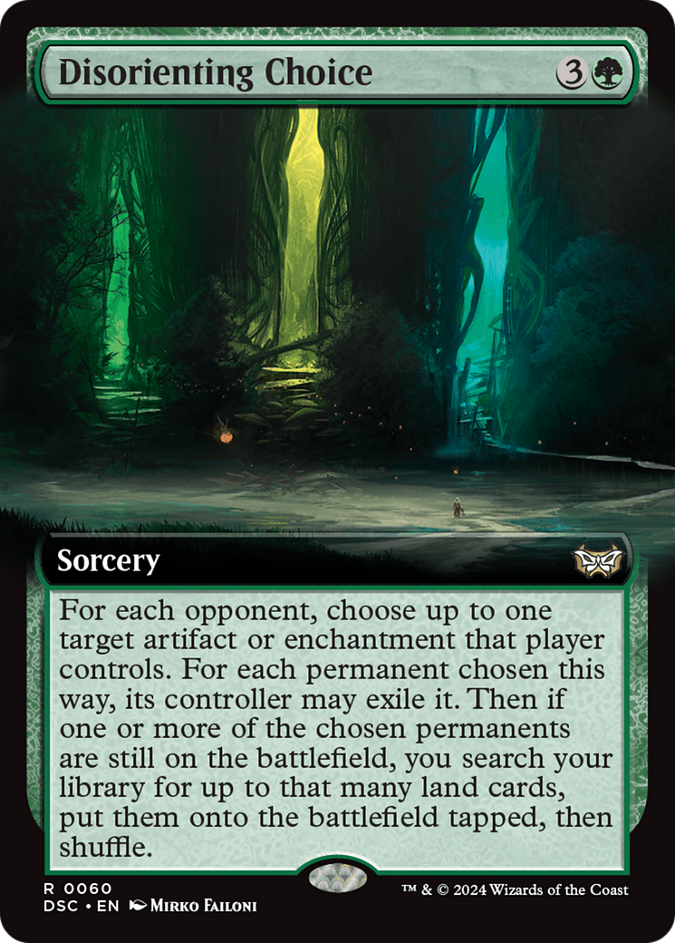 Disorienting Choice (Extended Art) [Duskmourn: House of Horror Commander] | Total Play