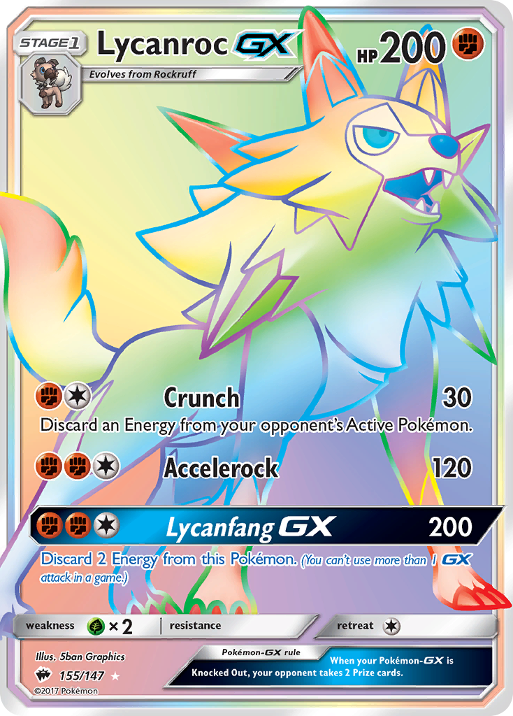 Lycanroc GX (155/147) [Sun & Moon: Burning Shadows] | Total Play
