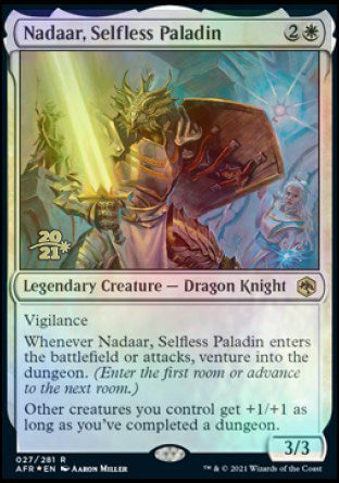 Nadaar, Selfless Paladin [Dungeons & Dragons: Adventures in the Forgotten Realms Prerelease Promos] | Total Play