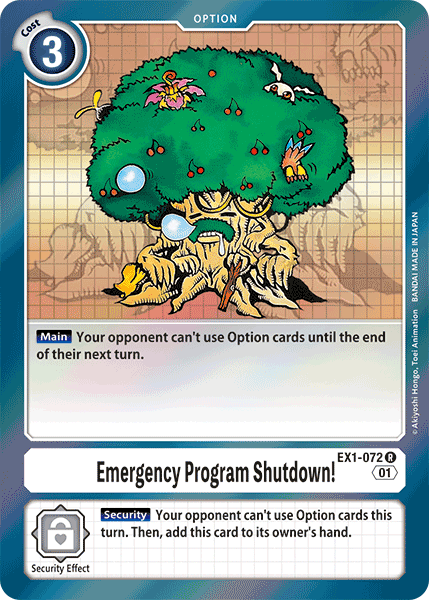 Emergency Program Shutdown! [EX1-072] [Classic Collection] | Total Play