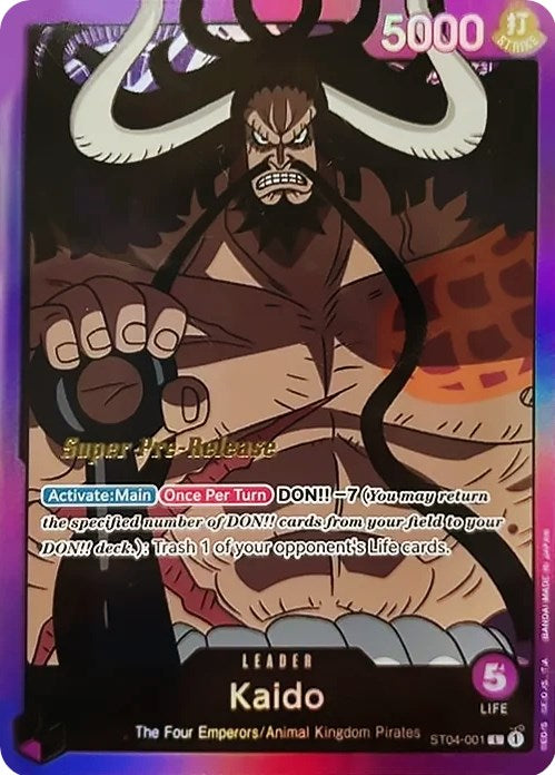 Kaido [Super Pre-Release Starter Deck: Animal Kingdom Pirates] | Total Play