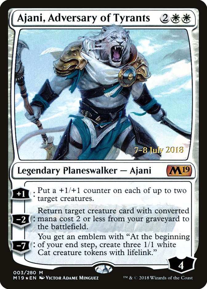 Ajani, Adversary of Tyrants [Core Set 2019 Prerelease Promos] | Total Play