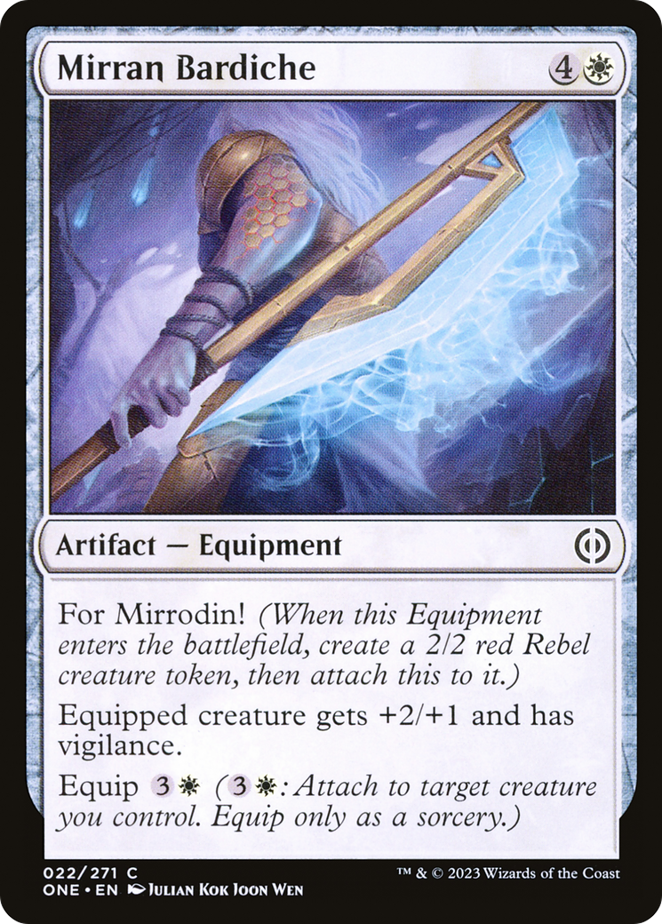 Mirran Bardiche [Phyrexia: All Will Be One] | Total Play
