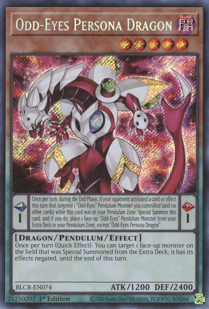 Odd-Eyes Persona Dragon [BLCR-EN074] Secret Rare | Total Play