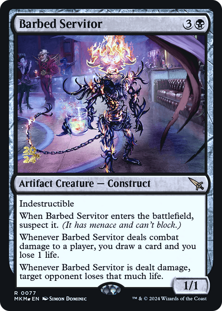 Barbed Servitor [Murders at Karlov Manor Prerelease Promos] | Total Play