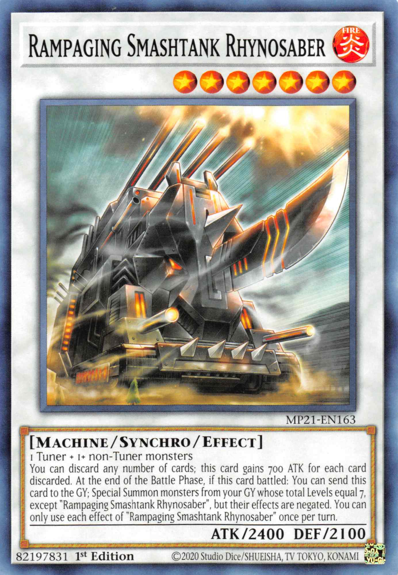 Rampaging Smashtank Rhynosaber [MP21-EN163] Common | Total Play