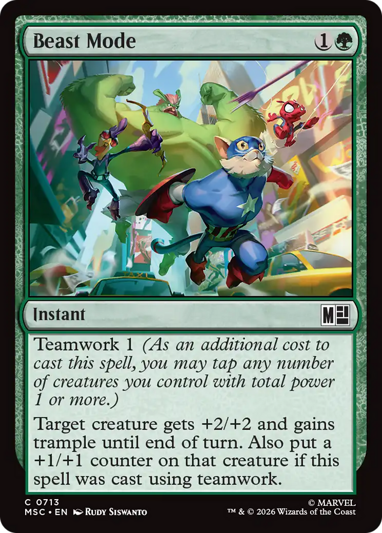 Beast Mode [Marvel Super Heroes Commander] | Total Play