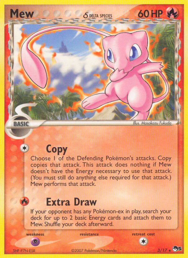 Mew (3/17) (Delta Species) [POP Series 5] | Total Play