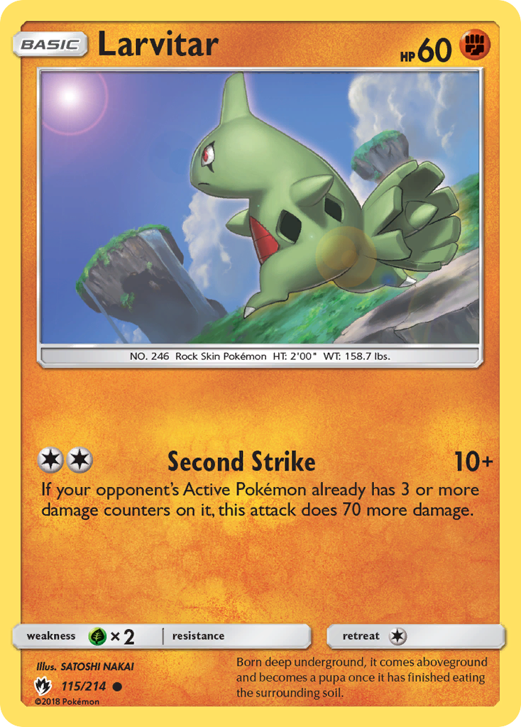 Larvitar (115/214) [Sun & Moon: Lost Thunder] | Total Play