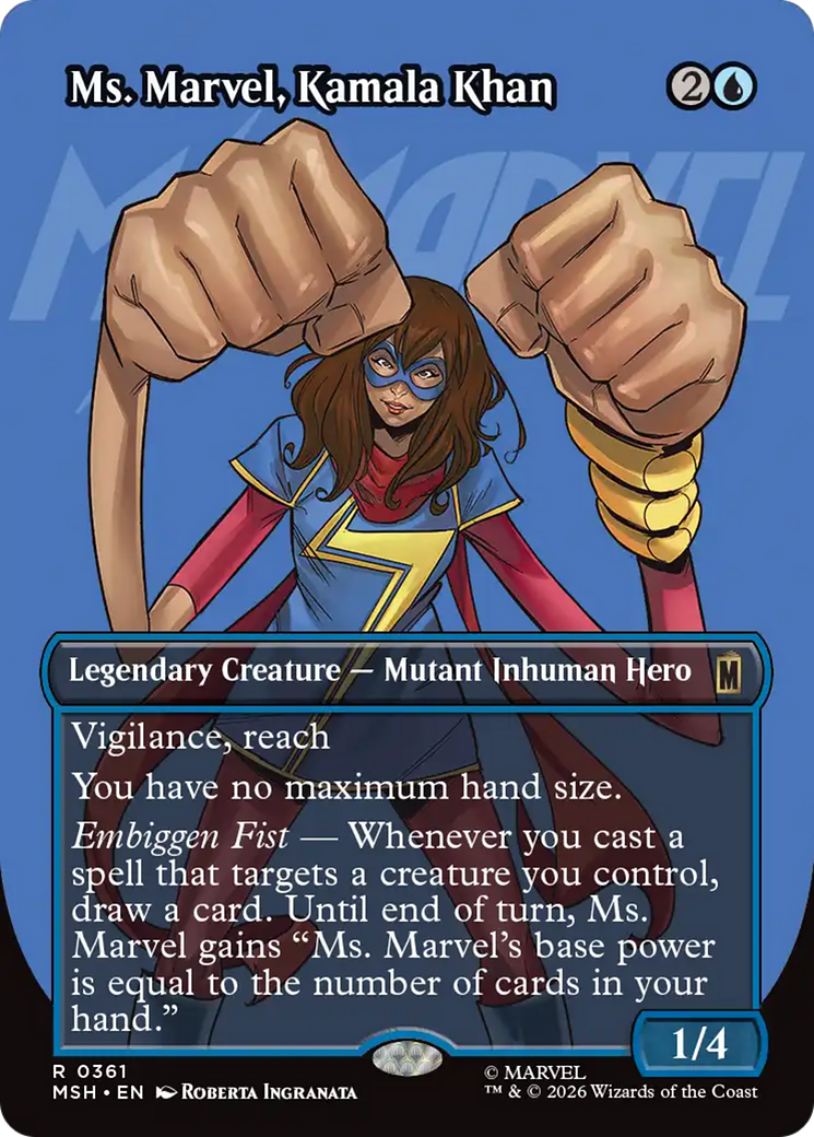 Ms. Marvel, Kamala Khan (Borderless) [Marvel Super Heroes] | Total Play