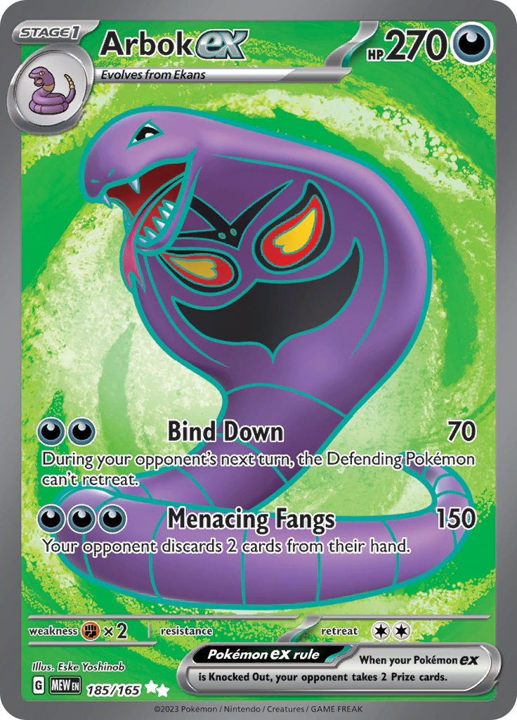 Arbok ex (185/165) [Scarlet & Violet: 151] | Total Play