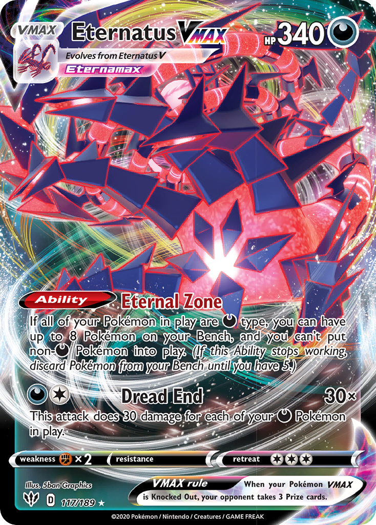 Eternatus VMAX (117/189) [Sword & Shield: Darkness Ablaze] | Total Play