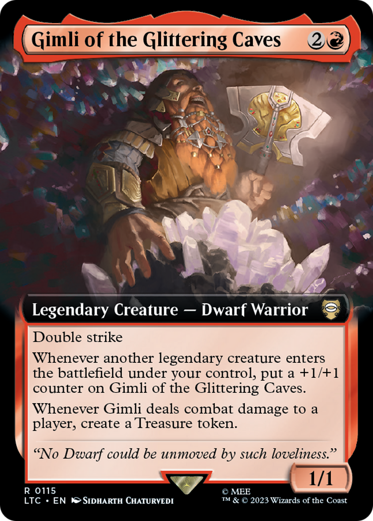 Gimli of the Glittering Caves (Extended Art) [The Lord of the Rings: Tales of Middle-Earth Commander] | Total Play