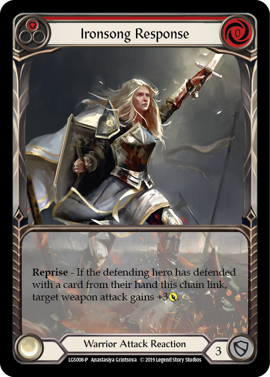 Ironsong Response (Red) [LGS008-P] (Promo)  1st Edition Normal | Total Play